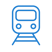 Create me an icon in the colour 017cba which represents transport Something like a train Make the icon an outline rather than solid-1