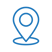Make me an icon in the colour 017cba which is a location drop but make it an outline not solid-1